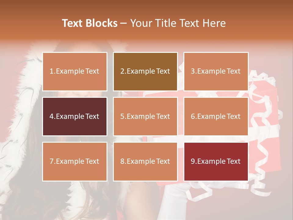 Colorful Gift Red PowerPoint Template