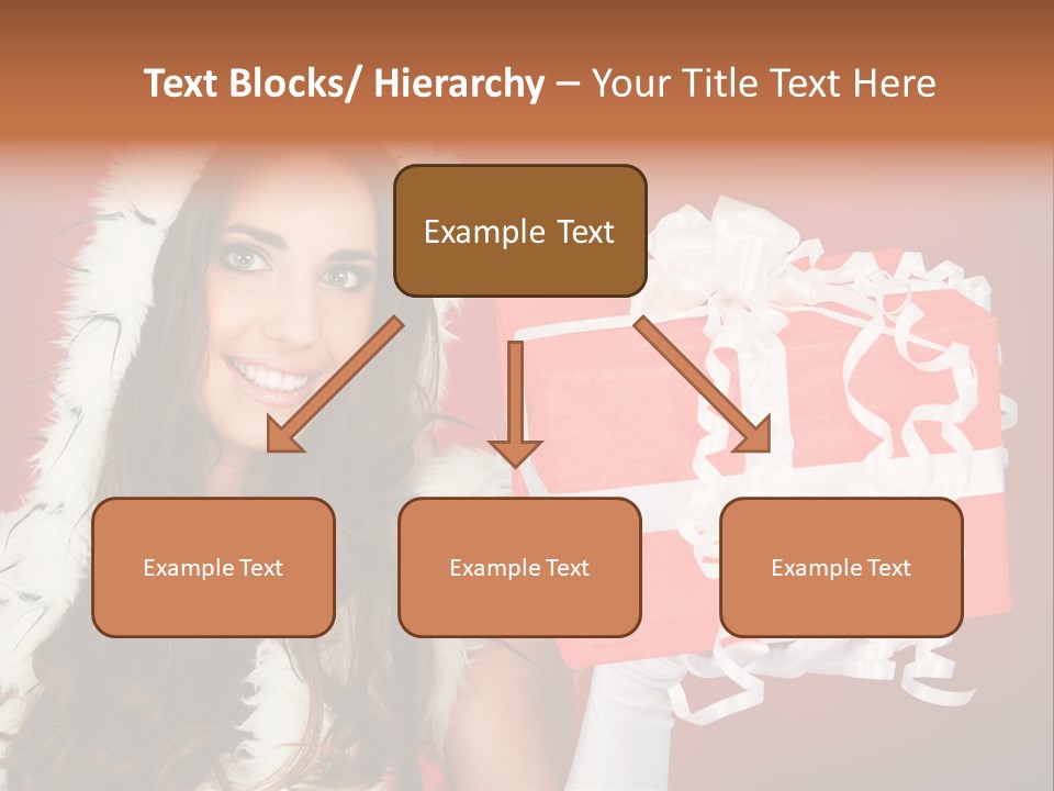 Colorful Gift Red PowerPoint Template