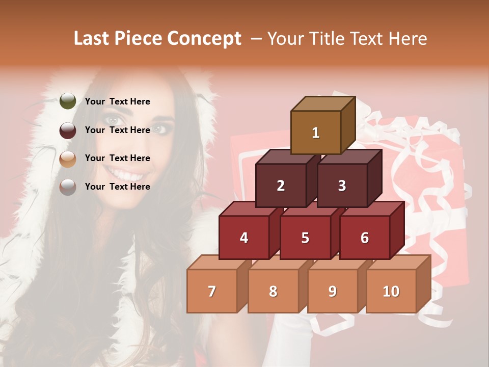 Colorful Gift Red PowerPoint Template