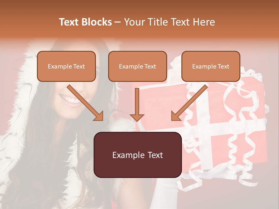 Colorful Gift Red PowerPoint Template