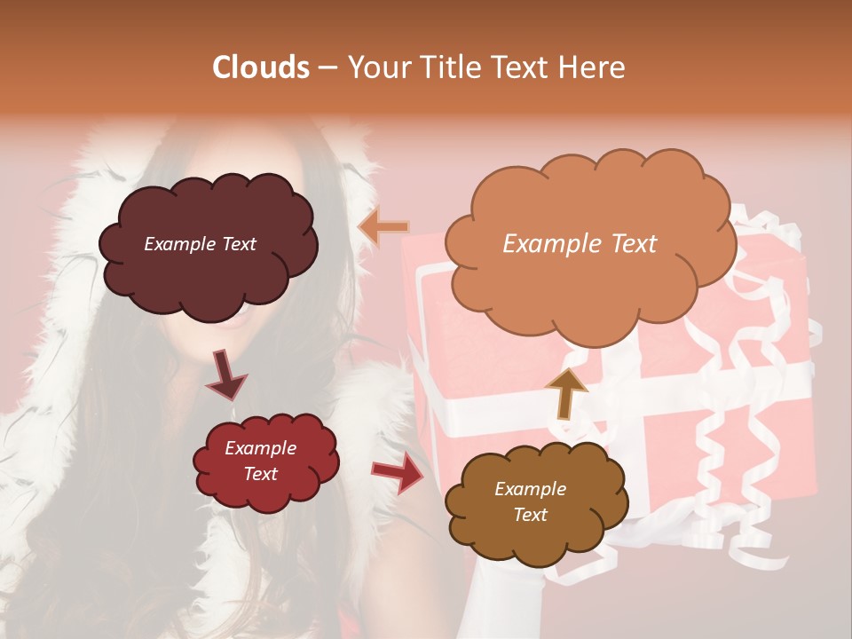 Colorful Gift Red PowerPoint Template