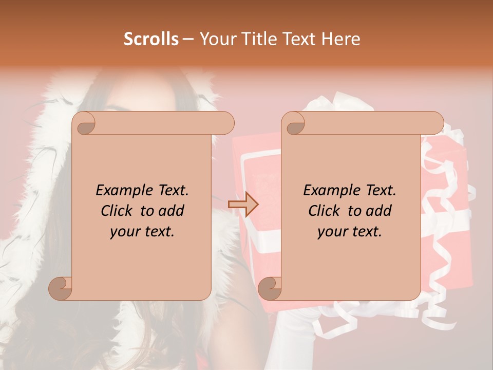 Colorful Gift Red PowerPoint Template