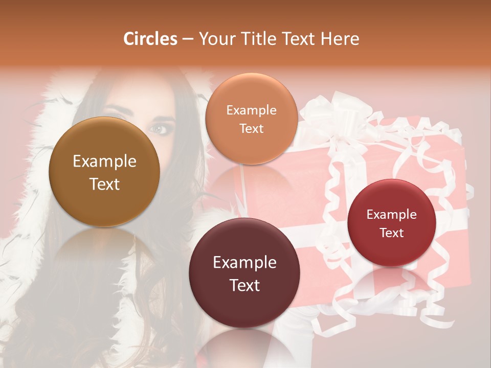 Colorful Gift Red PowerPoint Template