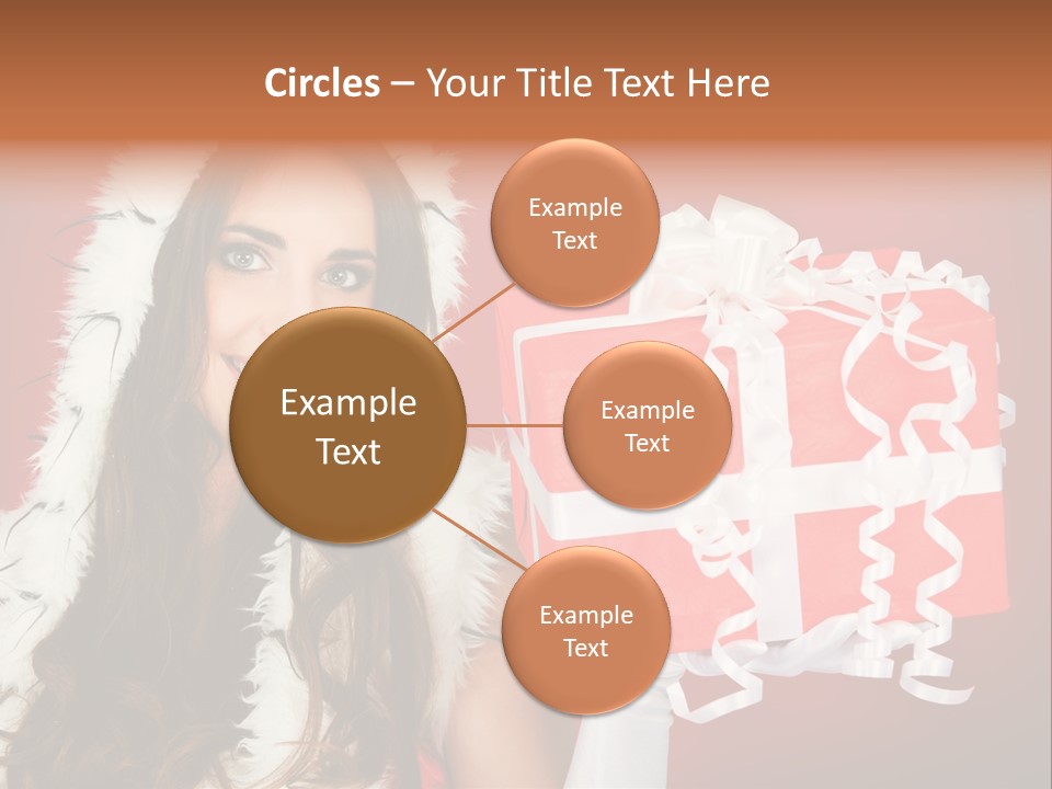 Colorful Gift Red PowerPoint Template