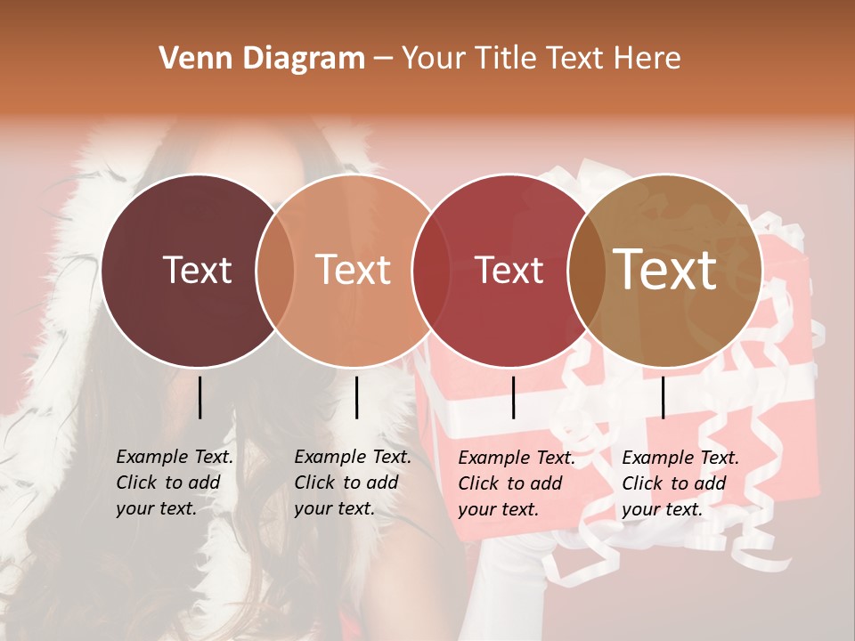 Colorful Gift Red PowerPoint Template