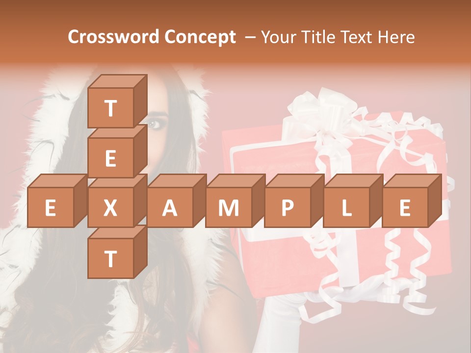 Colorful Gift Red PowerPoint Template