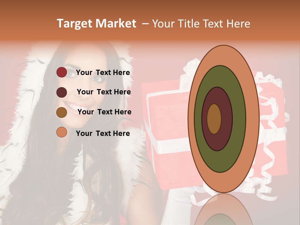 Colorful Gift Red PowerPoint Template