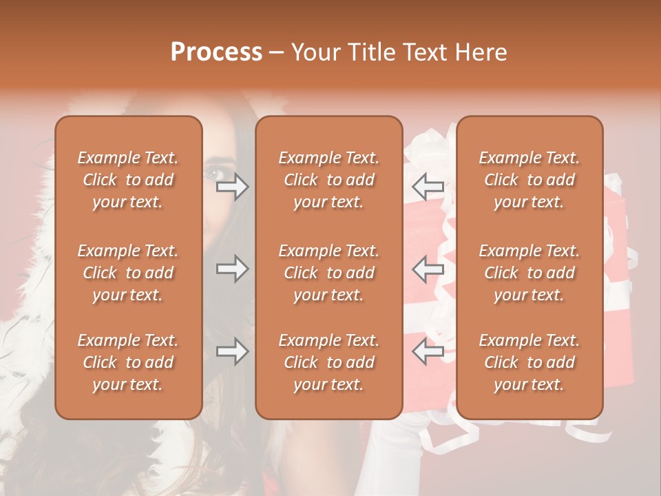 Colorful Gift Red PowerPoint Template