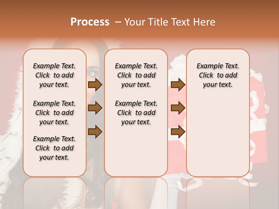 Colorful Gift Red PowerPoint Template