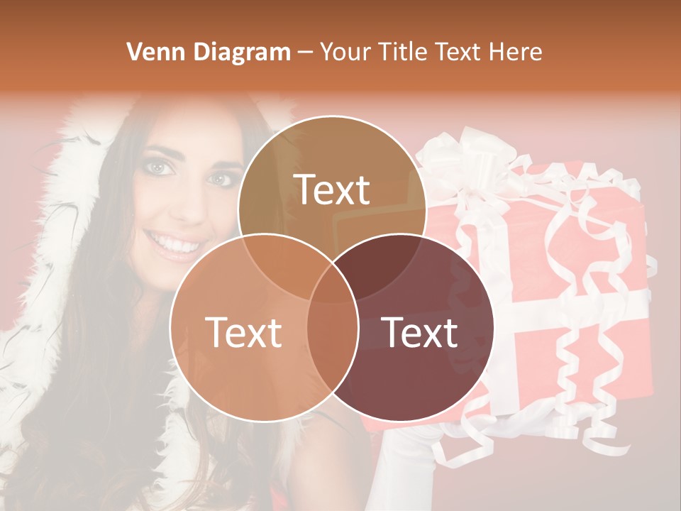 Colorful Gift Red PowerPoint Template