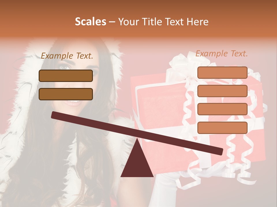 Colorful Gift Red PowerPoint Template