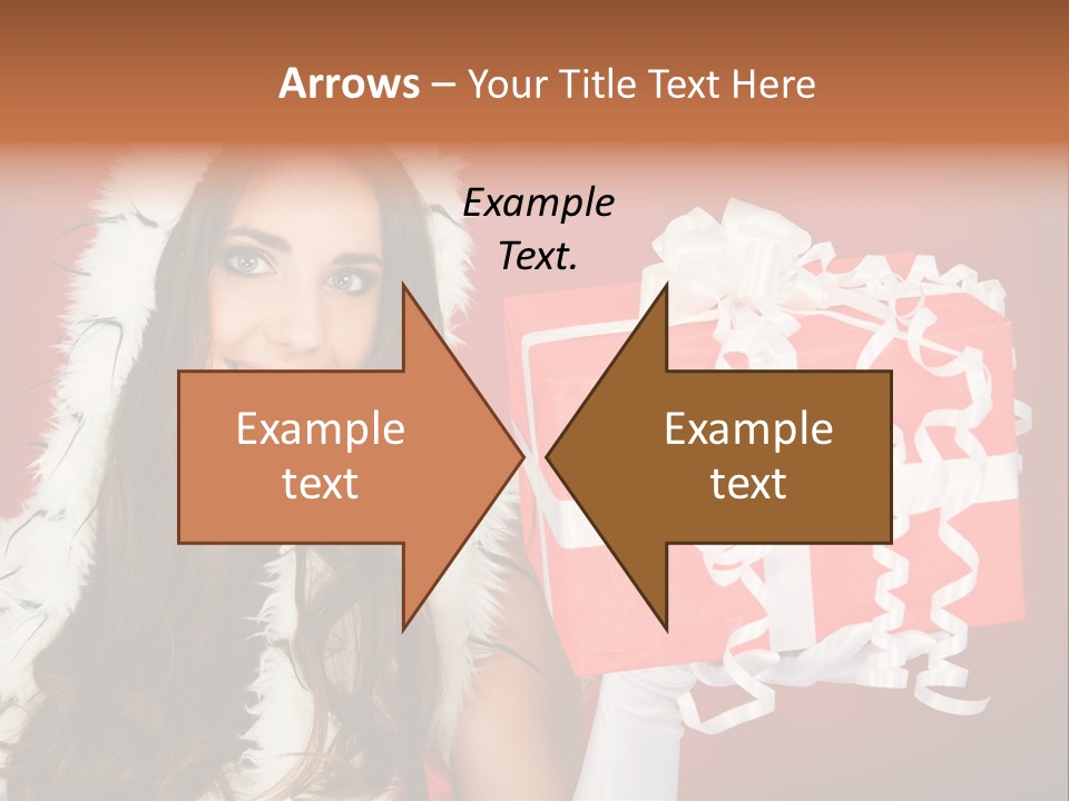 Colorful Gift Red PowerPoint Template