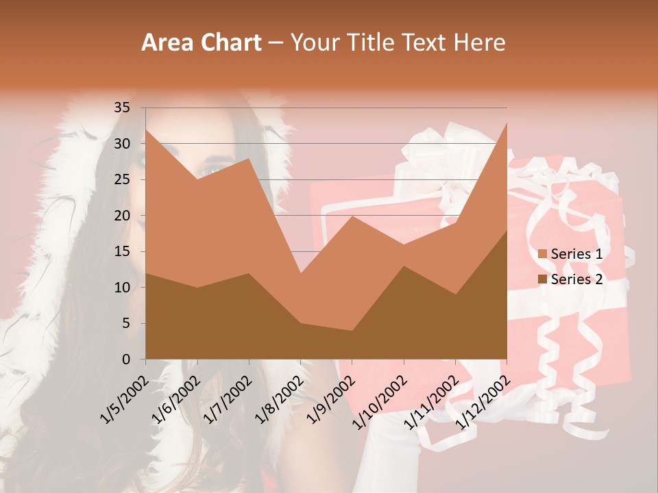 Colorful Gift Red PowerPoint Template