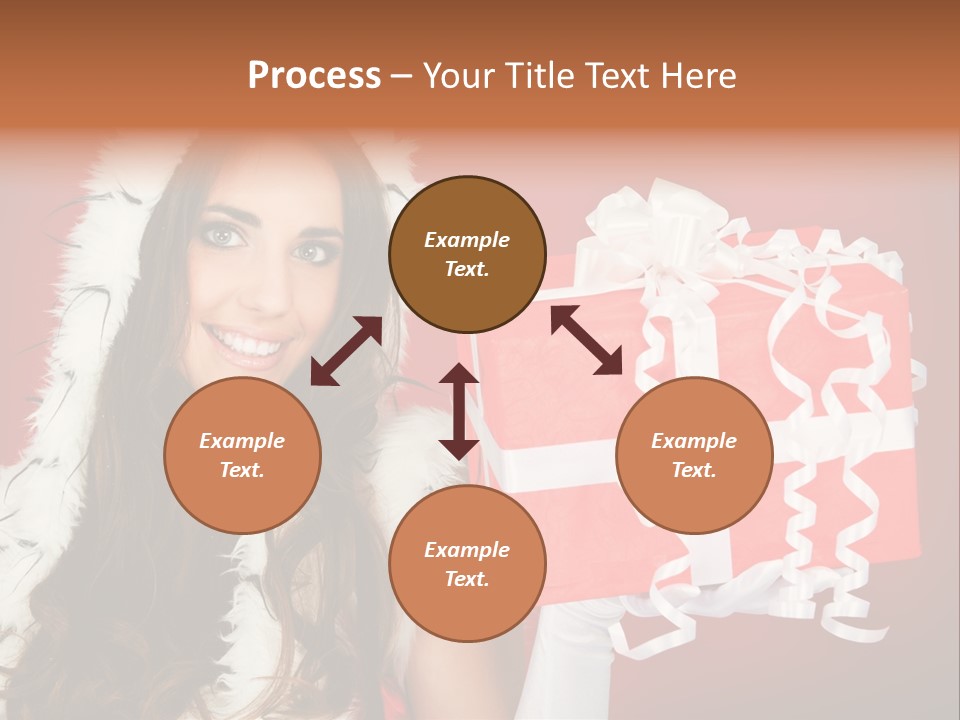 Colorful Gift Red PowerPoint Template