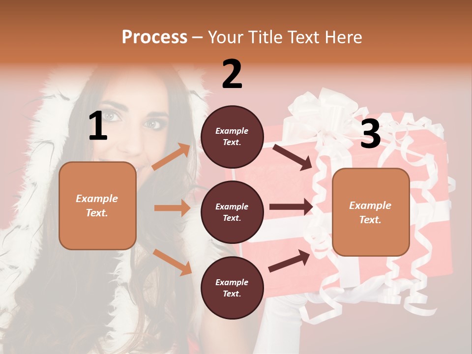 Colorful Gift Red PowerPoint Template