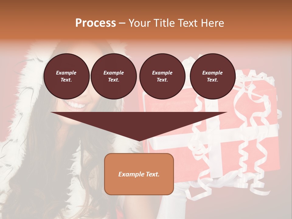 Colorful Gift Red PowerPoint Template