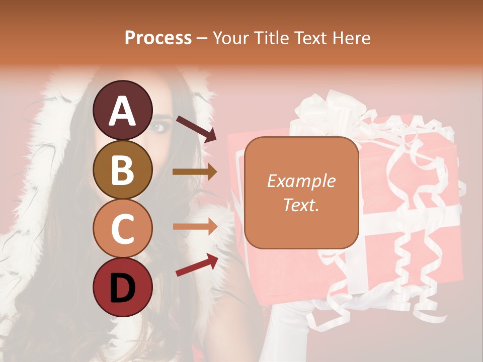 Colorful Gift Red PowerPoint Template