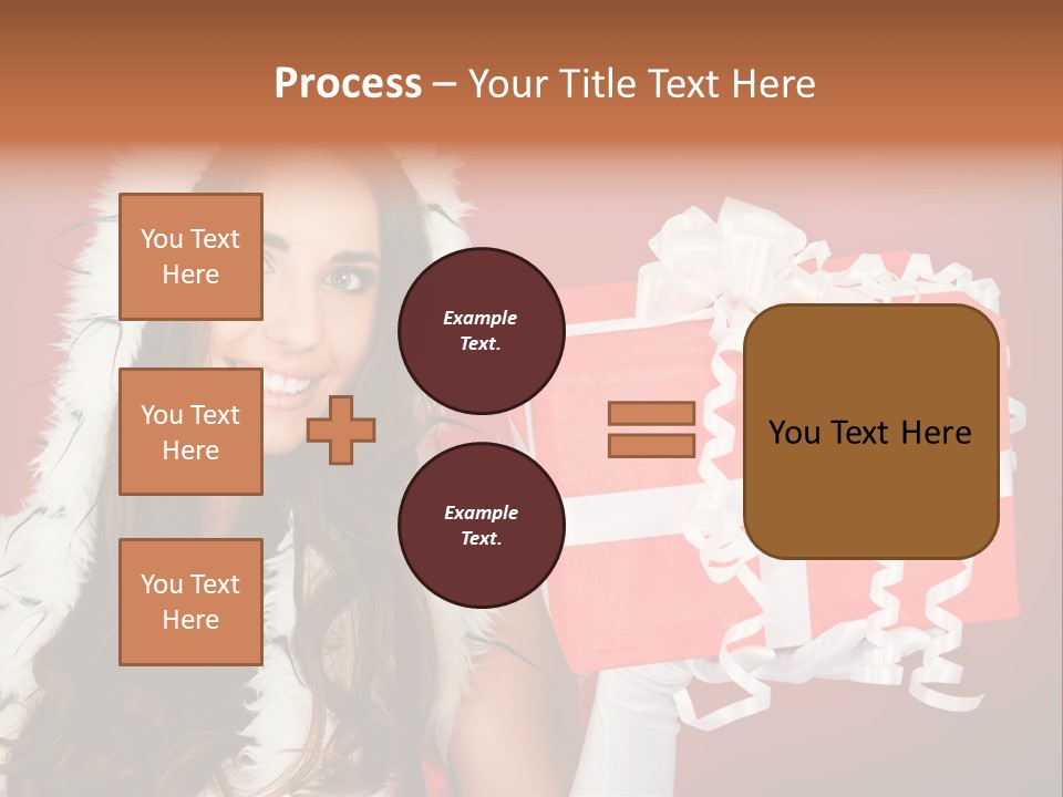 Colorful Gift Red PowerPoint Template