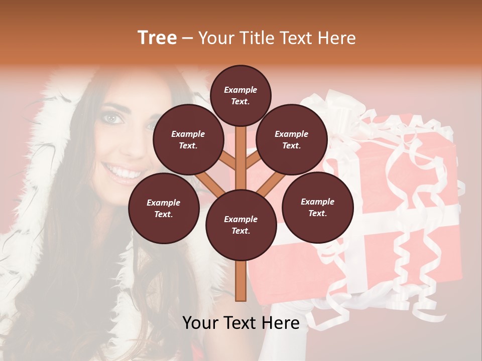 Colorful Gift Red PowerPoint Template