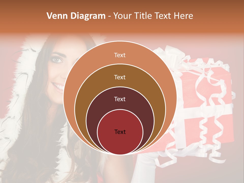 Colorful Gift Red PowerPoint Template