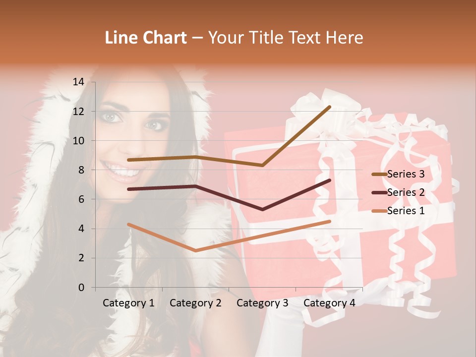 Colorful Gift Red PowerPoint Template