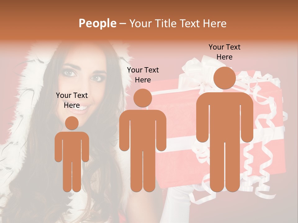 Colorful Gift Red PowerPoint Template