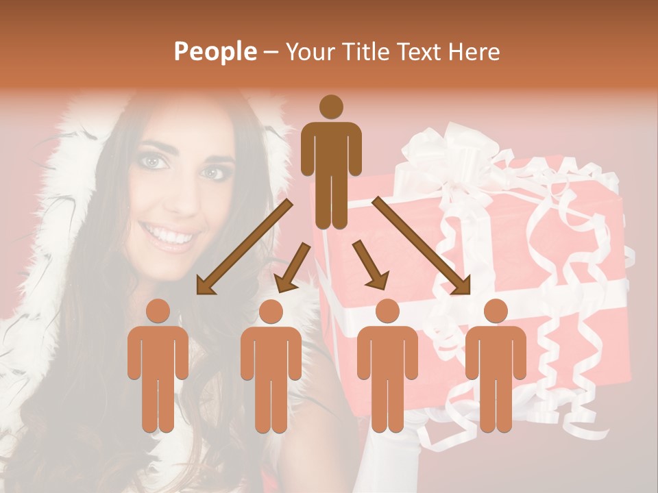 Colorful Gift Red PowerPoint Template