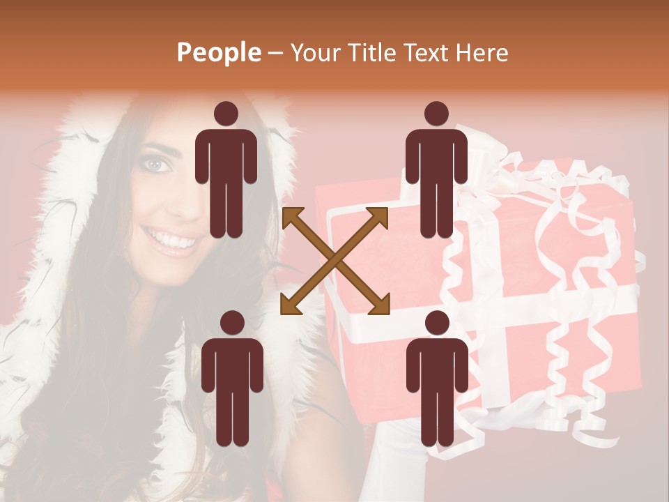 Colorful Gift Red PowerPoint Template