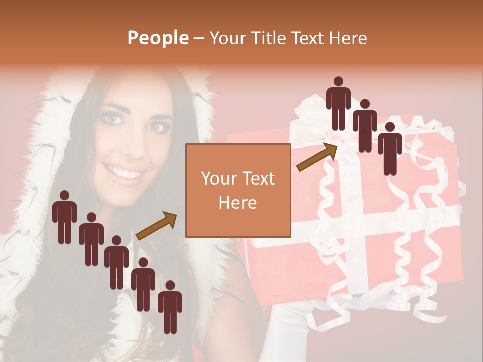 Colorful Gift Red PowerPoint Template