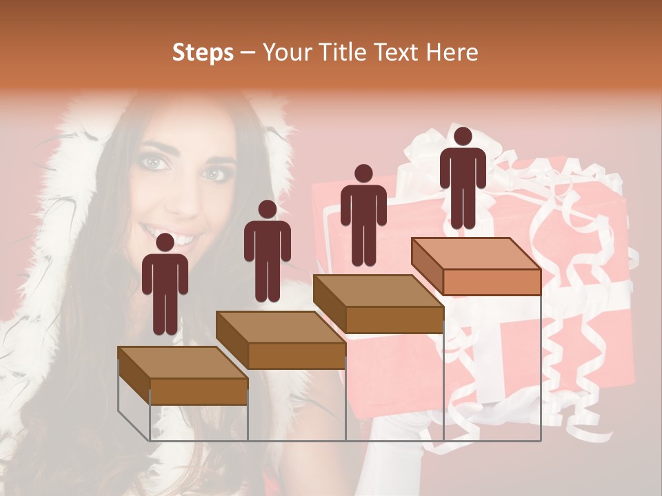 Colorful Gift Red PowerPoint Template