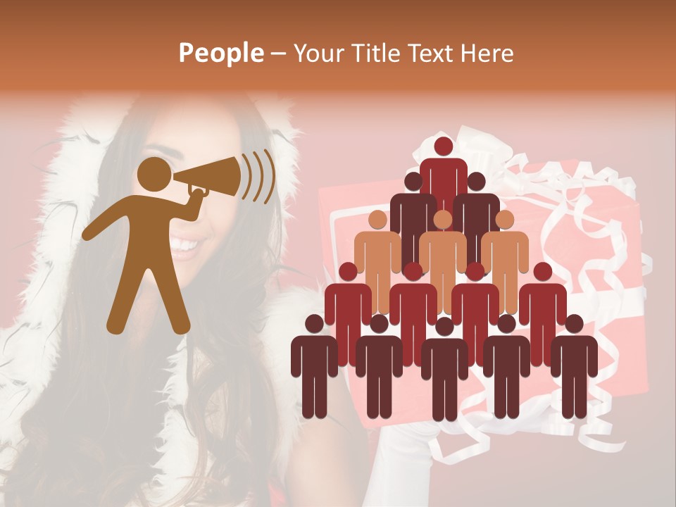 Colorful Gift Red PowerPoint Template