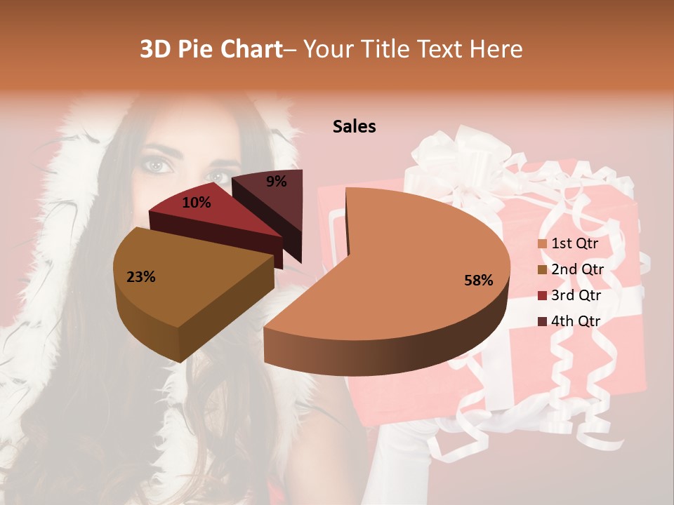 Colorful Gift Red PowerPoint Template