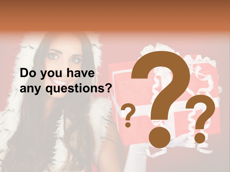 Colorful Gift Red PowerPoint Template