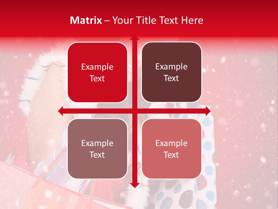 Woman Winter Xmas PowerPoint Template