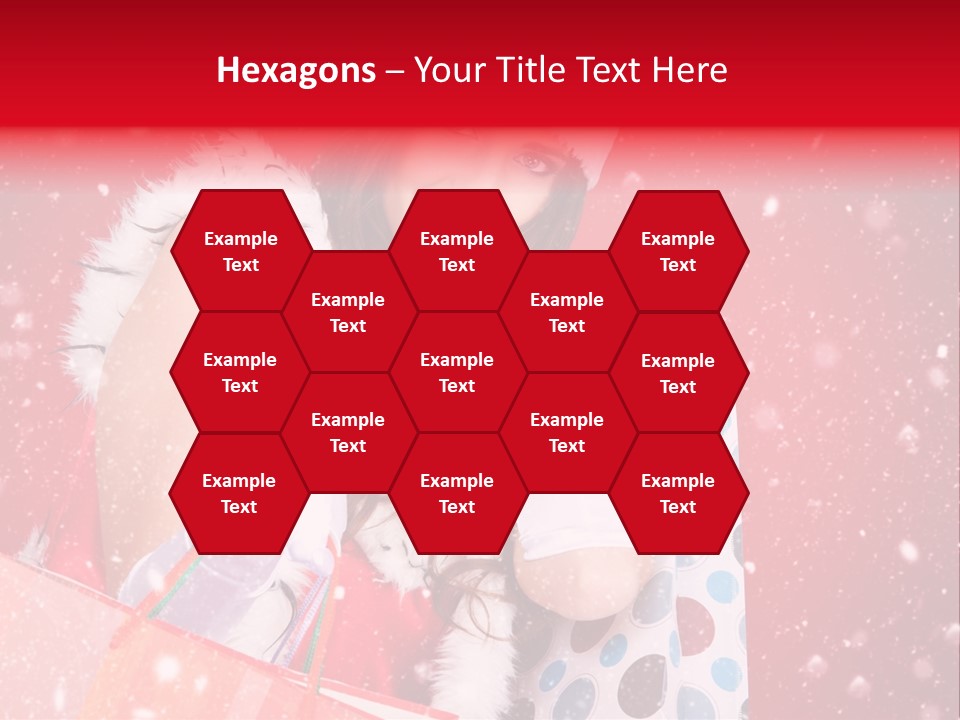 Woman Winter Xmas PowerPoint Template