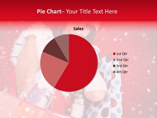 Woman Winter Xmas PowerPoint Template