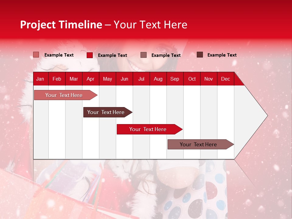 Woman Winter Xmas PowerPoint Template