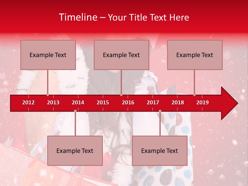Woman Winter Xmas PowerPoint Template