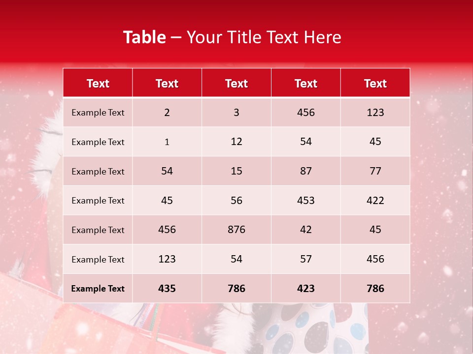 Woman Winter Xmas PowerPoint Template