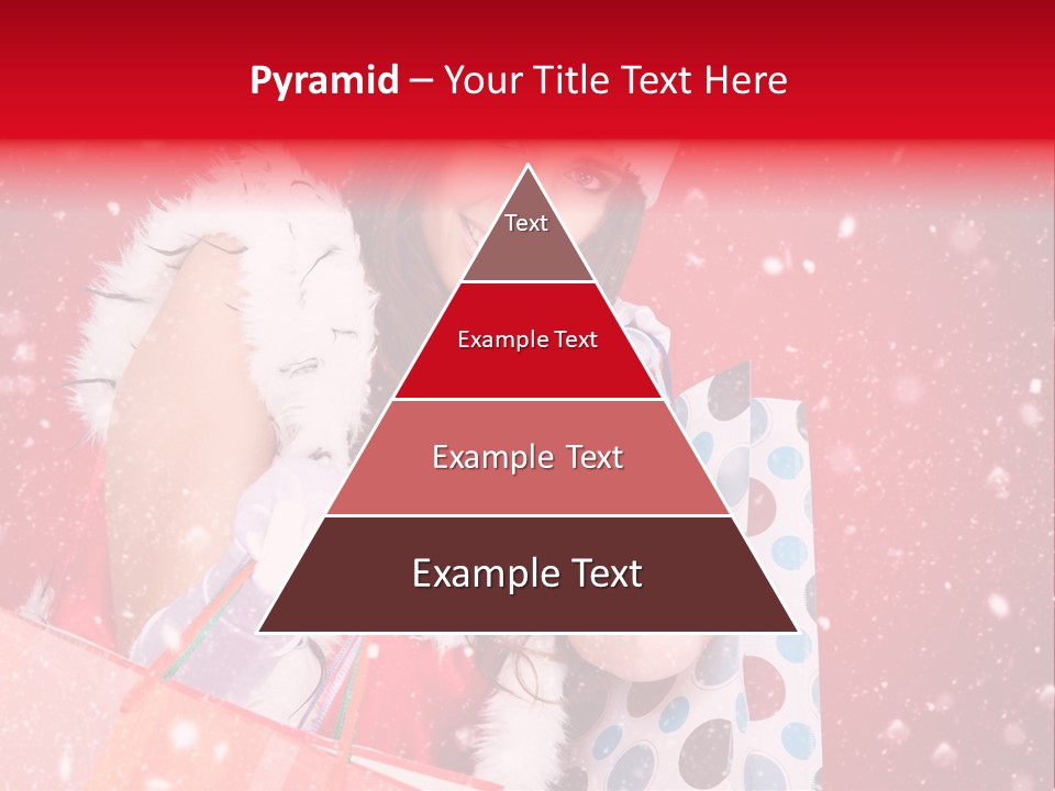 Woman Winter Xmas PowerPoint Template