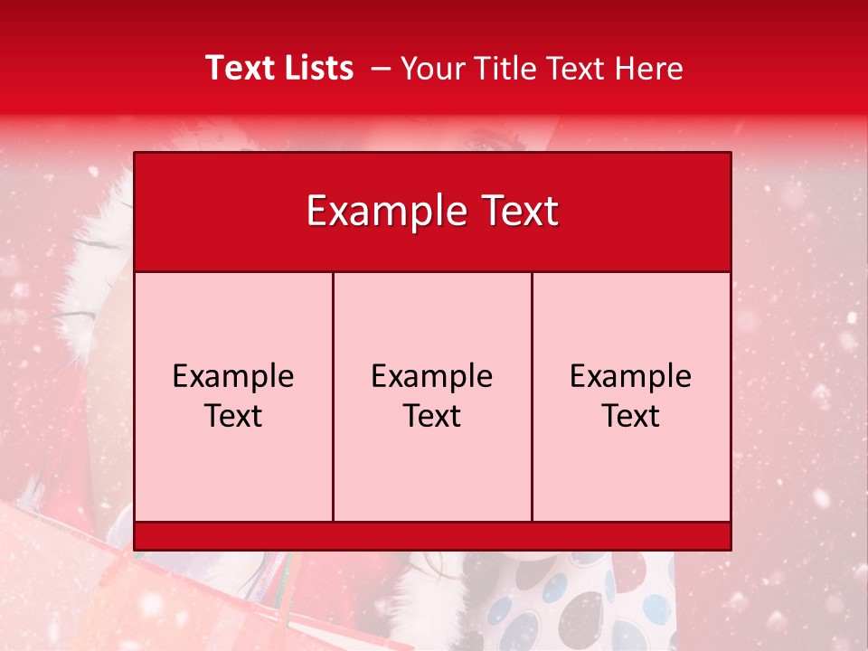 Woman Winter Xmas PowerPoint Template