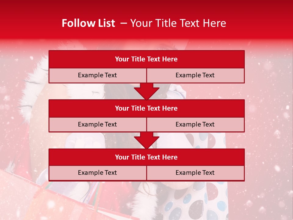 Woman Winter Xmas PowerPoint Template