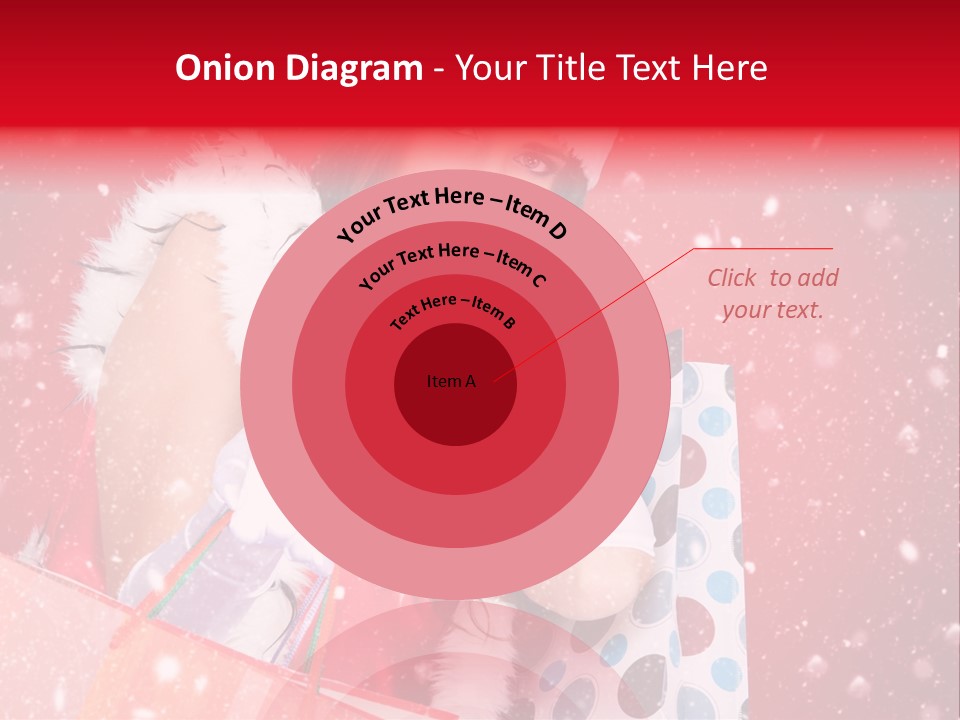 Woman Winter Xmas PowerPoint Template