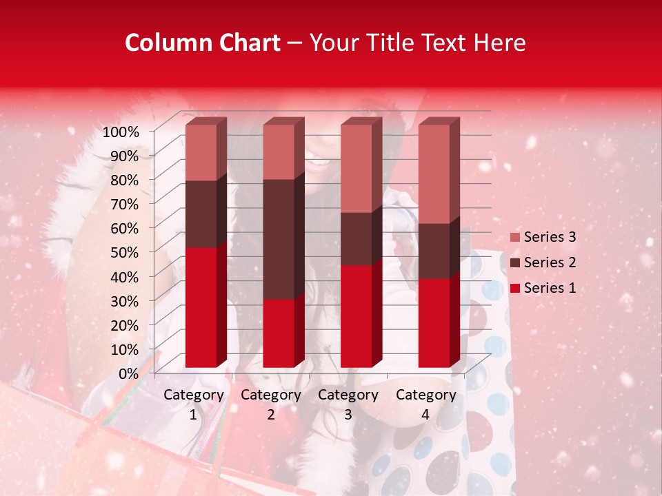 Woman Winter Xmas PowerPoint Template