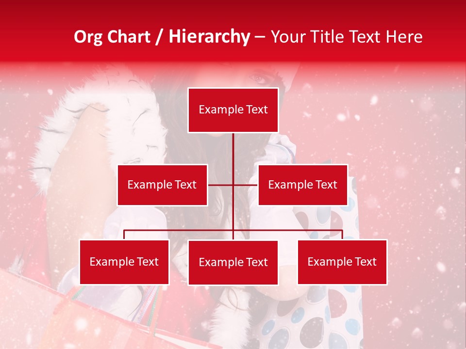 Woman Winter Xmas PowerPoint Template