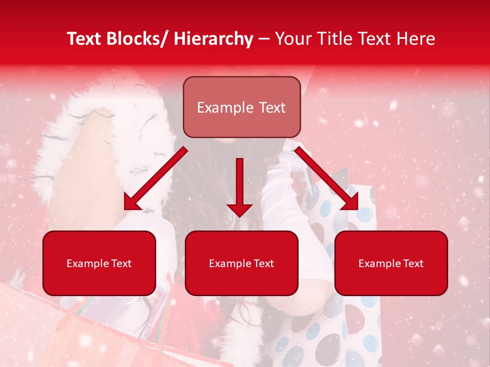 Woman Winter Xmas PowerPoint Template