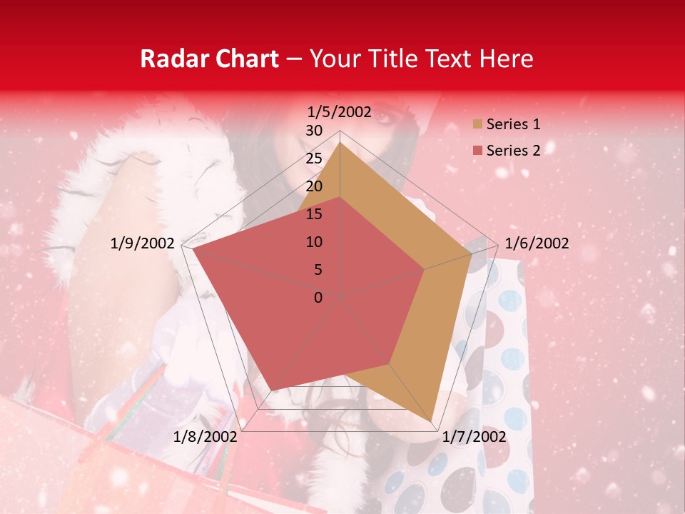 Woman Winter Xmas PowerPoint Template