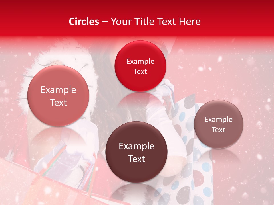 Woman Winter Xmas PowerPoint Template