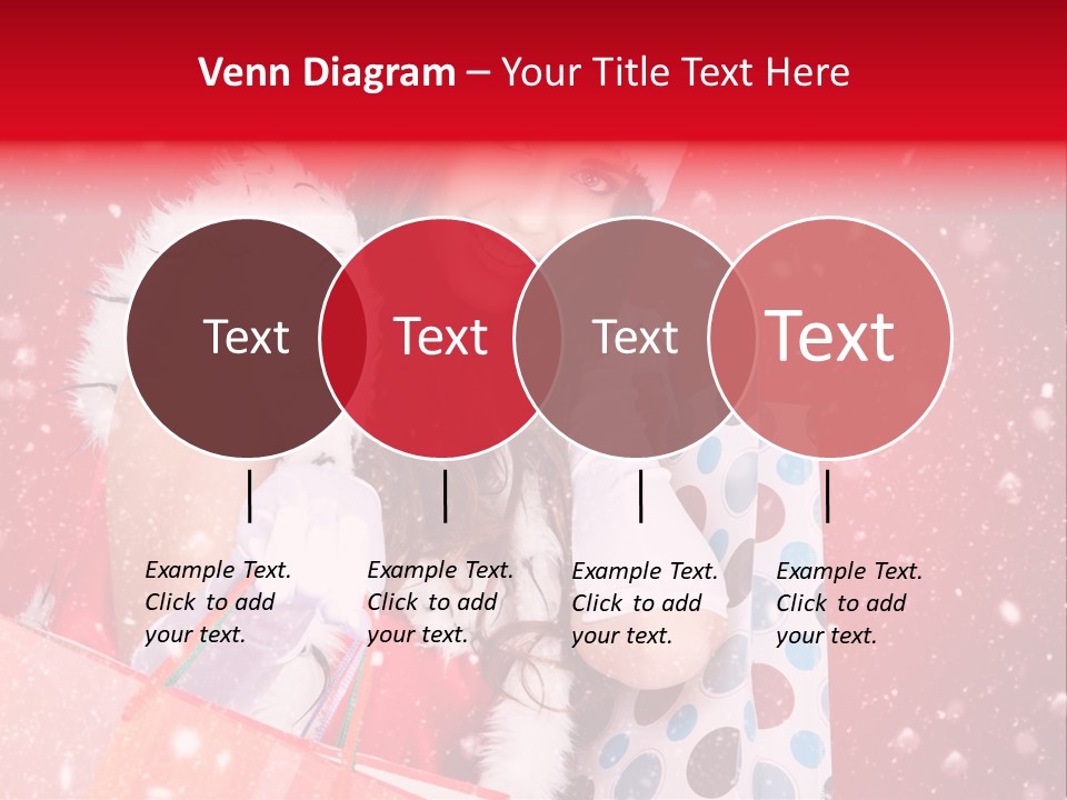 Woman Winter Xmas PowerPoint Template