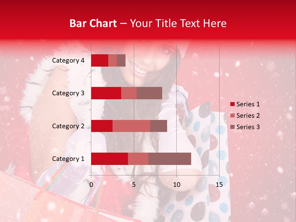 Woman Winter Xmas PowerPoint Template
